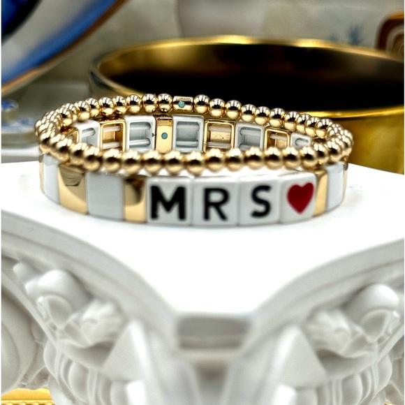 🆕 ROXANNE ASSOULIN 🧿 NWOT Mrs. Duo Bracelets - Set of 2 - PERFECT FOR BRIDES - Picture 12 of 16